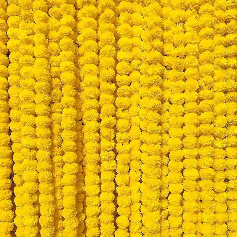 Generic NISKANET Artificial Marigold Garlands_Pack of 6 