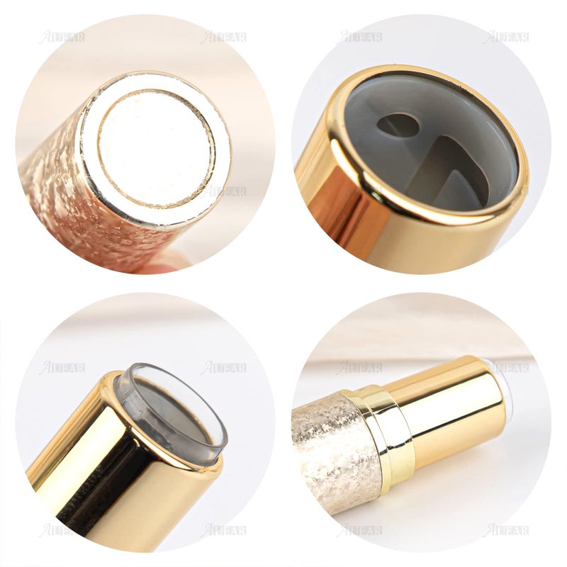 AUEAR, Empty Lip Balm Lipstick Tubes Container Bullet Shape for DIY (Gold, 8 Pack) - Image 5