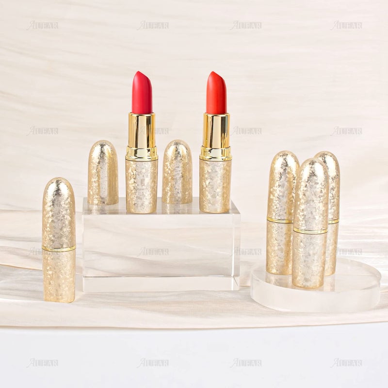 AUEAR, Empty Lip Balm Lipstick Tubes Container Bullet Shape for DIY (Gold, 8 Pack) - Image 3