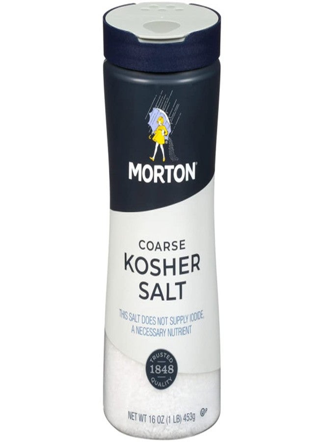 Morton Kosher Salt, Coarse, 16 Ounce - Image 1