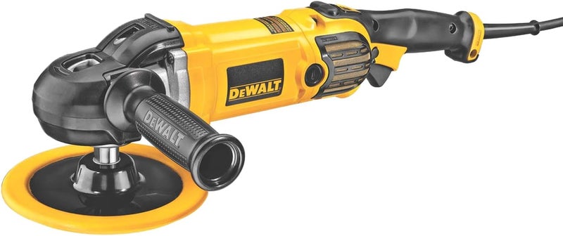 DEWALT 1250W 180Mm Variable Speed Polisher,Car Polisher,Heavy Duty Machine For All Types Of Polishing, Yellow/Black, Dwp849X-B53 Year Warrnty - Image 1