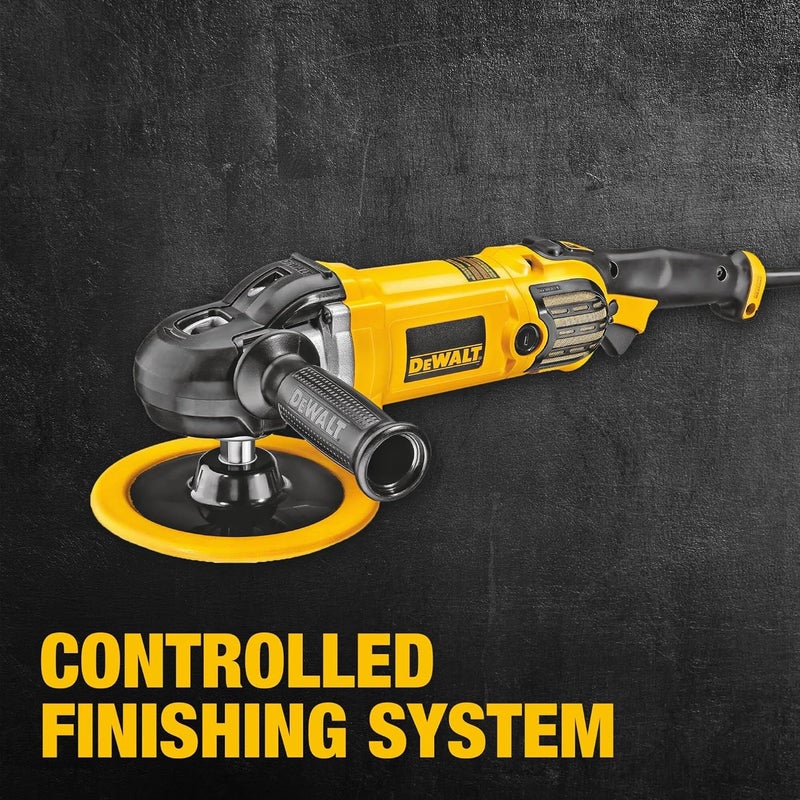 DEWALT 1250W 180Mm Variable Speed Polisher,Car Polisher,Heavy Duty Machine For All Types Of Polishing, Yellow/Black, Dwp849X-B53 Year Warrnty - Image 5