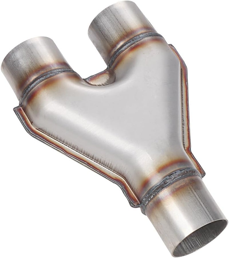 LCGP Stainless Steel 2.25 Inch Y-Pipe, Universal Stainless Steel Diesel Y-Pipe, Inlet 2.25" Outlet 2.25" Length 10" - Image 3