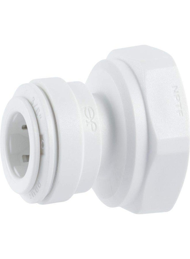 John Guest Speedfit PP451222WP Female Adapter 3/8 inch Od x 1/4 inch Nptf Push-To-Connect - Image 1