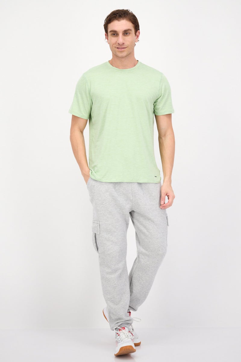 MOTION Men Sportswear Fit Short Sleeves Training T-Shirt, Sage - Image 3