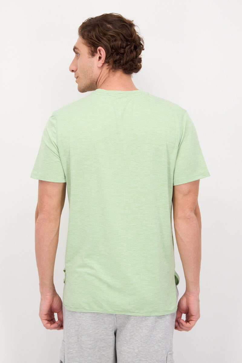 MOTION Men Sportswear Fit Short Sleeves Training T-Shirt, Sage - Image 2