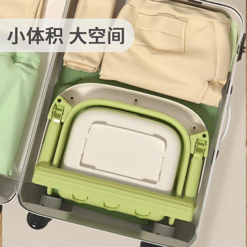 New Infant Three Folding Bath Tub Large Portable Baby Bath Tub Home Sitting And Lying Children Bath Tub - Image 5