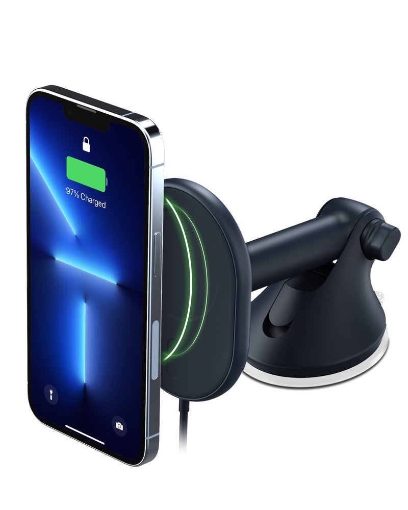 iOttie Velox Magnetic Wireless Car Mount for MagSafe iPhones - Charger Included. Compatible with iPhone 12 to 15 Series - Image 1