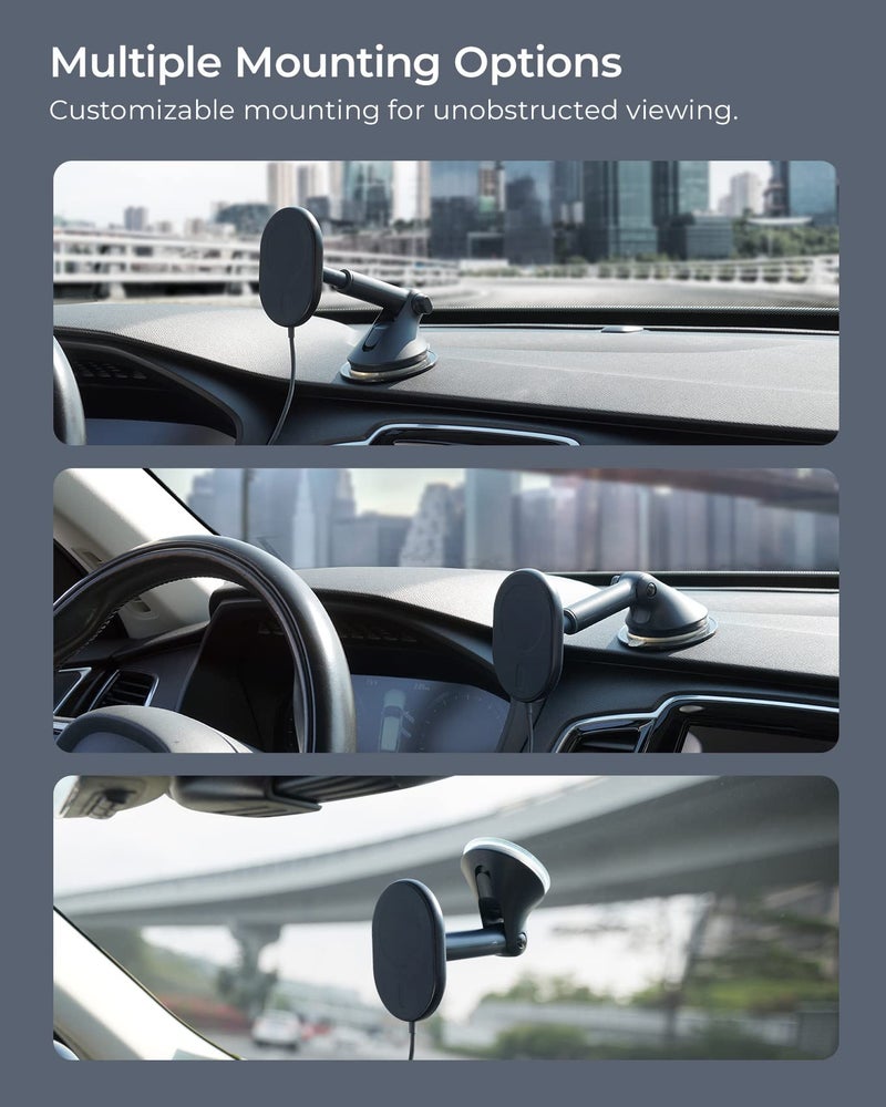 iOttie Velox Magnetic Wireless Car Mount for MagSafe iPhones - Charger Included. Compatible with iPhone 12 to 15 Series - Image 4
