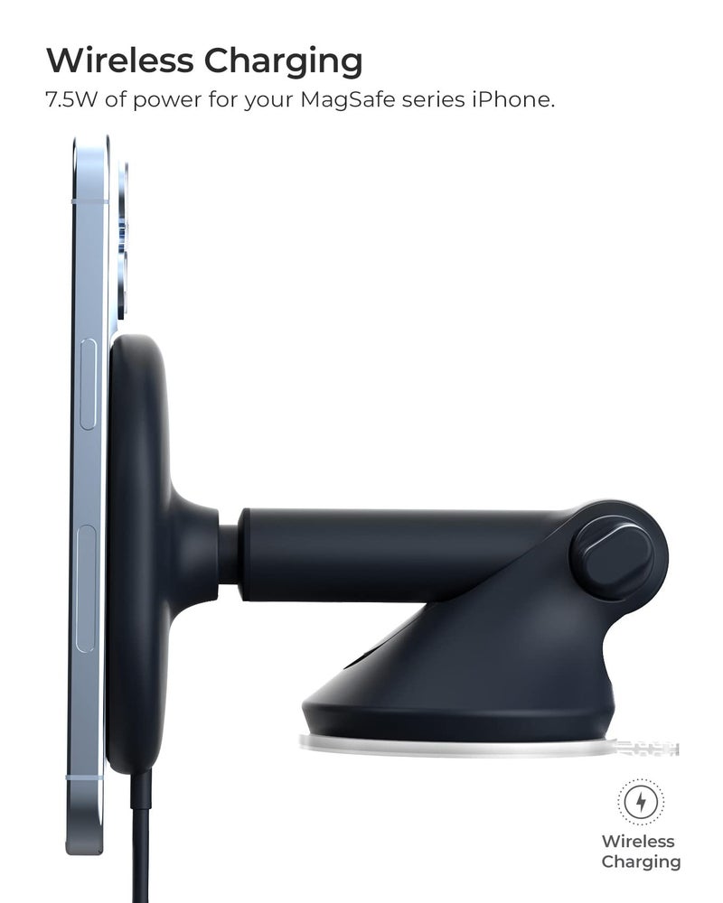 iOttie Velox Magnetic Wireless Car Mount for MagSafe iPhones - Charger Included. Compatible with iPhone 12 to 15 Series - Image 3