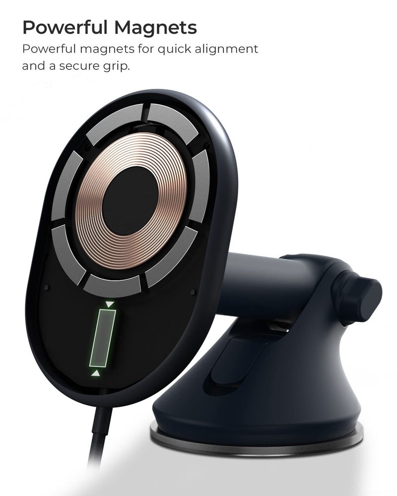 iOttie Velox Magnetic Wireless Car Mount for MagSafe iPhones - Charger Included. Compatible with iPhone 12 to 15 Series - Image 5
