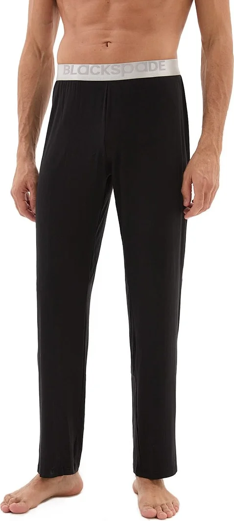 Blackspade Men's Pajama Bottom Silver 9304 - Black