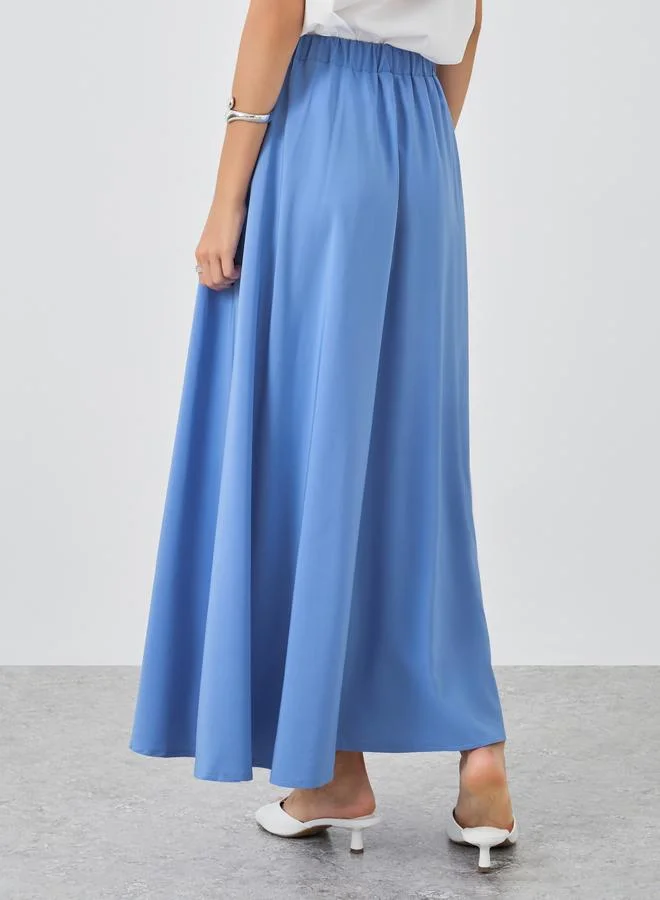 Take Two Take Two Solid A-Line Maxi Skirts