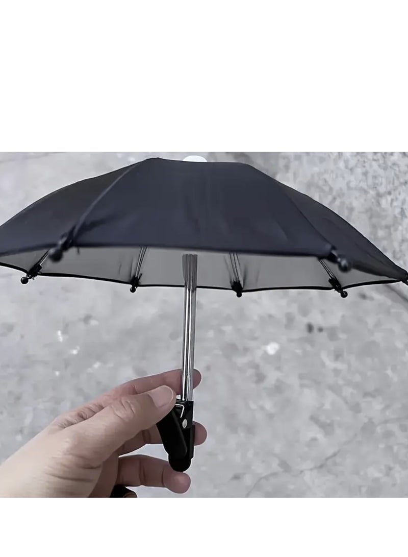 Universal Phone Clip on Umbrella Sun Shade Shield - Anti-Glare Blocker Cover for Beach, Pool, Outdoor Video Watching & Shooting - Durable Plastic,  - Image 1