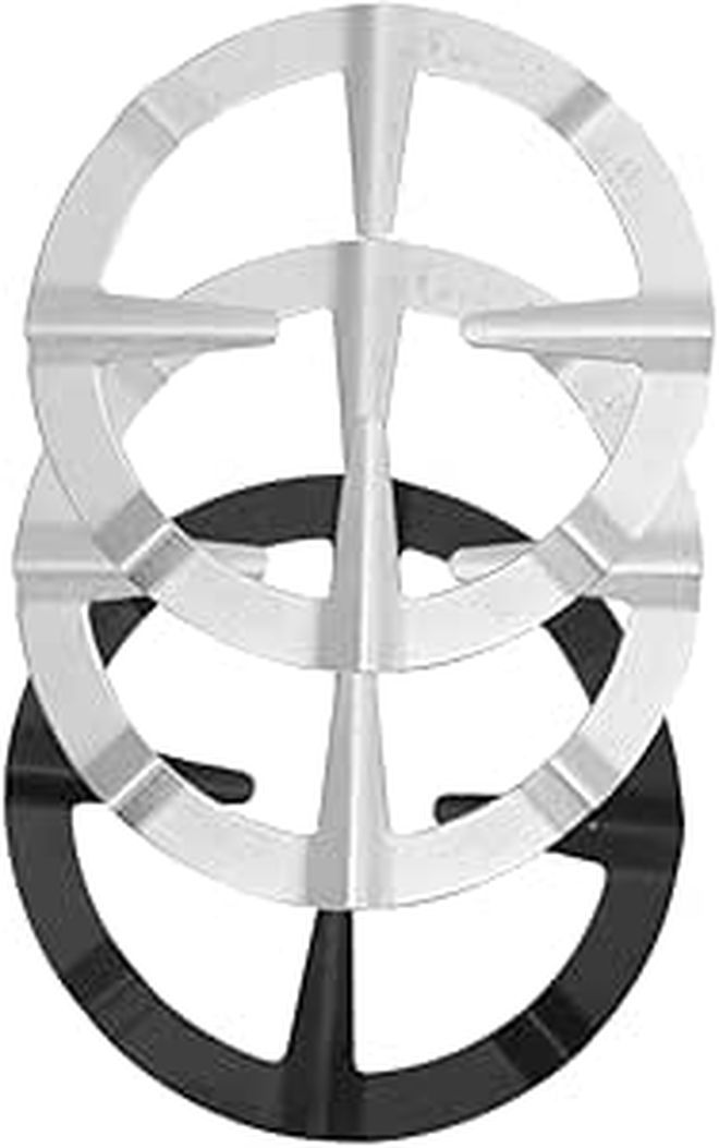 3pcs Sturdy Steel Gas Stove Rack Replaceable Wok Racks Compact Kitchen Supplies - Image 1