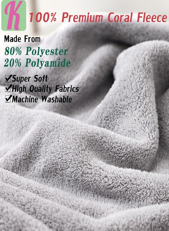 kmilro Baby Hooded Towels 4 Pack Unisex Bath Essentials 31.5x31.5 in Coral Fleece Super Soft Absorbent Baby Towels Newborn Necessities Gift Baby Stuff Towel with Hood for Boy, Girl, Babies, Toddlers - Image 3
