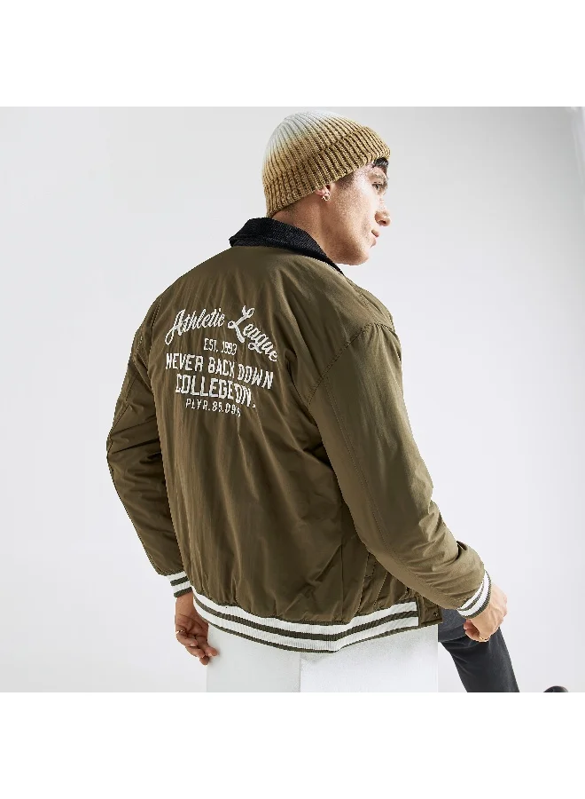 Splash FAV Embroidered Button Through Jacket with Pockets