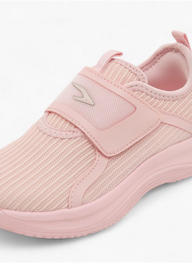 Dash Logo Detail Sports Shoes with Hook and Loop Closure  - Image 4