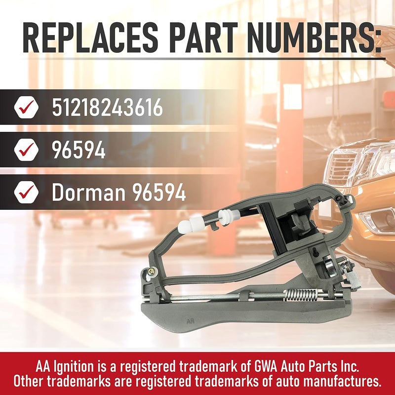 AA Ignition Front Passenger Side Door Handle for BMW X5 - Image 3