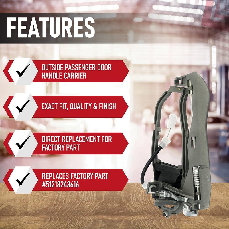 AA Ignition Front Passenger Side Door Handle for BMW X5 - Image 2