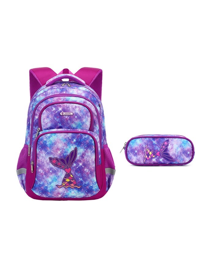 Ergonomic Double-Shoulder Backpack for Elementary School Students 