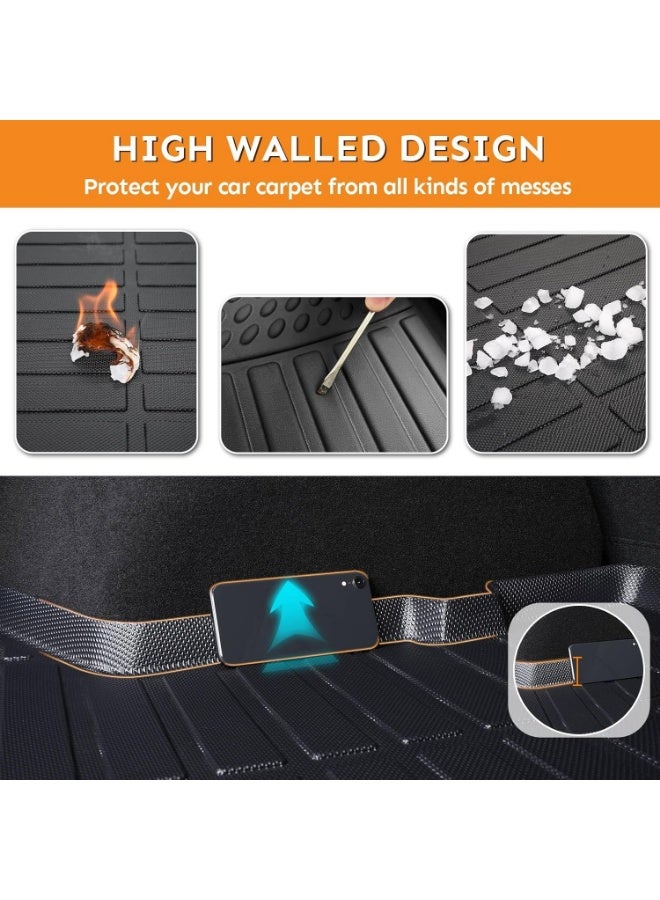 Custom-made car floor mats for 2020-2025 sedan/wagon models, two rows, water-resistant, made of genuine TPE material, with a two-year dealer warranty and long-lasting protection. - Image 4