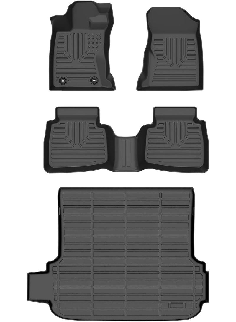 Custom-made car floor mats for 2020-2025 sedan/wagon models, two rows, water-resistant, made of genuine TPE material, with a two-year dealer warranty and long-lasting protection. - Image 1