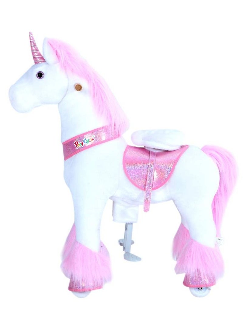 PonyCycle Official Licensed Kids Riding Horse Toy No Battery No Electricity Indoor and Outdoor best Gift for Kids 3 to 5 years - Small Unicon - Image 4