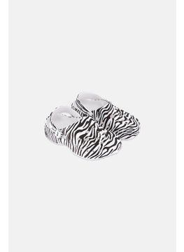 Toddlers Girl Slip ON Animal Print Clogs, Multicolor