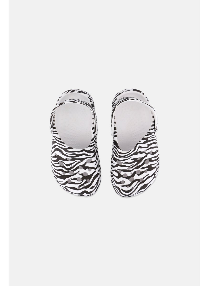 Woz - Toddlers Girl Slip ON Animal Print Clogs, Multicolor - Image 1
