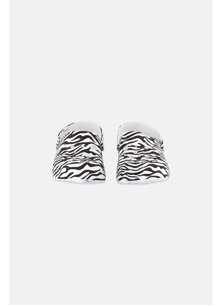 Woz - Toddlers Girl Slip ON Animal Print Clogs, Multicolor - Image 1
