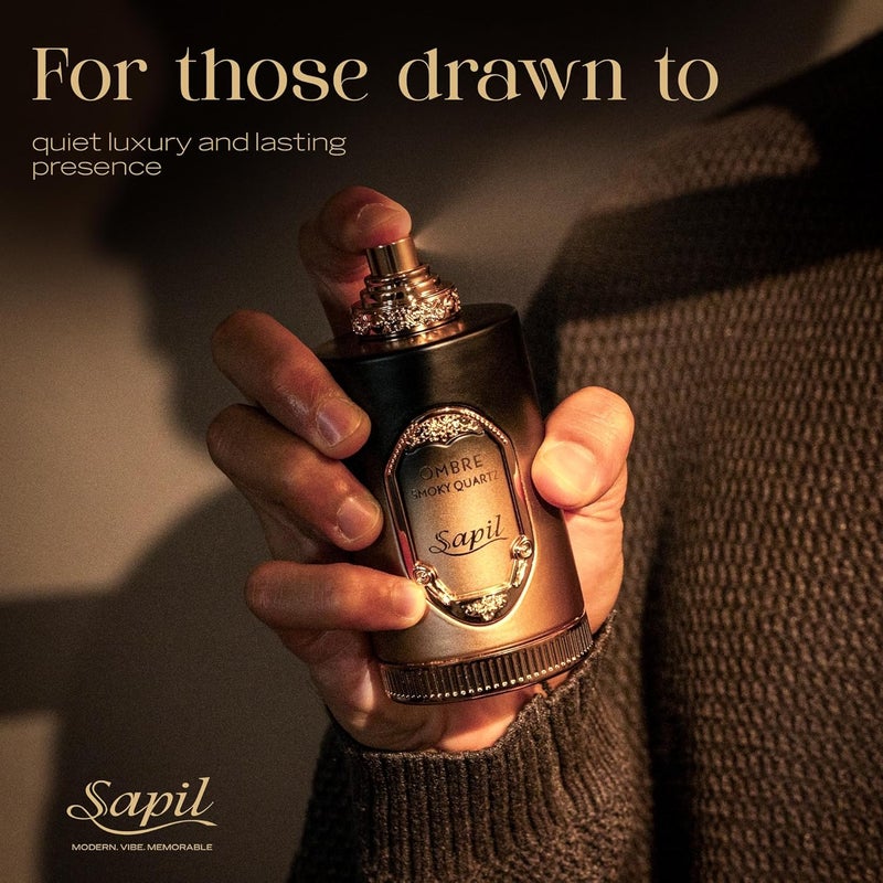 sapil عطر سابيل أومبري سموكي كوارتر 100 مل - عطر فاخر للجنسين بنغمات الفانيليا المتبلة - Image 5