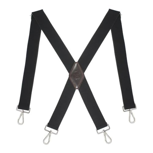 Peluche Style Secure Heavy Duty X Back 4 Hooks Suspender for Men (Strap Width- 38 mm) - Image 1