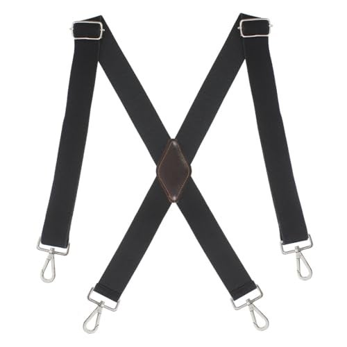 Peluche Style Secure Heavy Duty X Back 4 Hooks Suspender for Men (Strap Width- 38 mm) - Image 4