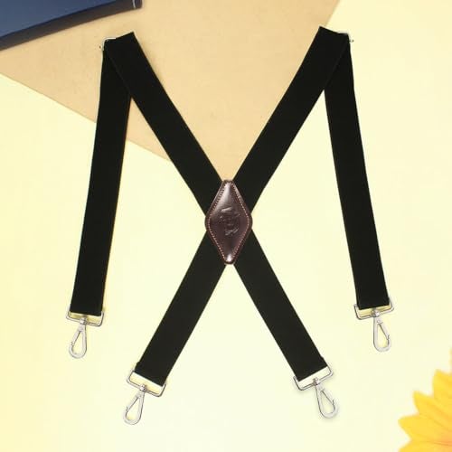 Peluche Style Secure Heavy Duty X Back 4 Hooks Suspender for Men (Strap Width- 38 mm) - Image 2