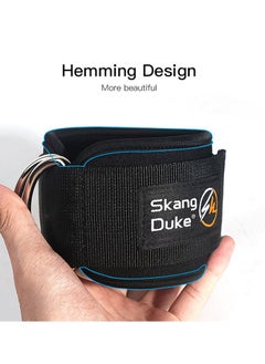 SKDK 2 Pack Fitness Bands with Padded Ankle Straps for Recoil Training Leg Stretches Hip Abductor Workout D-Ring Ankle Straps Unisex  - Image 3