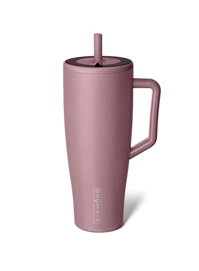 BRUMATE 40 oz Tumbler with Handle and Straw | 100% Leakproof Insulated Tumbler with Lid and Straw | Made of Stainless Steel | Cup Holder Friendly Base | 40oz - Image 1
