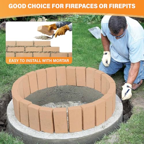 Protalwell Fire Bricks, Food Grade Woodstove Firebricks, 3000F, Size 9″ x 4-1/2″ x 1-1/4″, 4-Pack, Insulating Fire Bricks, Clay Firebricks Replacement for Wood Stoves, Fireplaces, Fire Pit, Kiln, Pizza Oven - Image 4