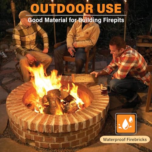 Protalwell Fire Bricks, Food Grade Woodstove Firebricks, 3000F, Size 9″ x 4-1/2″ x 1-1/4″, 4-Pack, Insulating Fire Bricks, Clay Firebricks Replacement for Wood Stoves, Fireplaces, Fire Pit, Kiln, Pizza Oven - Image 5