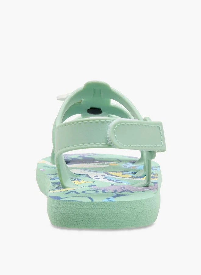 أكوا Boys Printed Hook & Loop Sandals