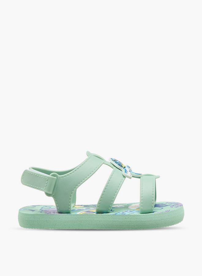 Aqua Boys Printed Hook & Loop Sandals - Image 3