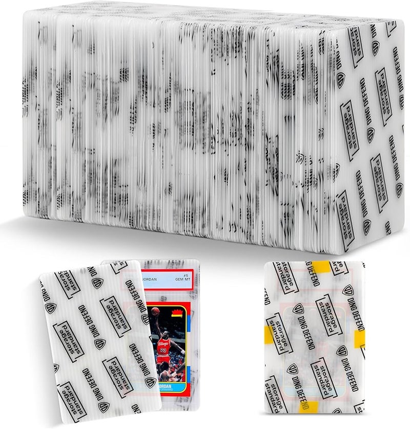 Storage Standard Card Protectors Trading Cards Shipping Supplies, 110-Pack 4'' x 6'' Graded Card Sleeves for Mailing Inserts, Plastic Semi Rigid Card Holder Better Than Corrugated Cardboard Sheets - Image 1