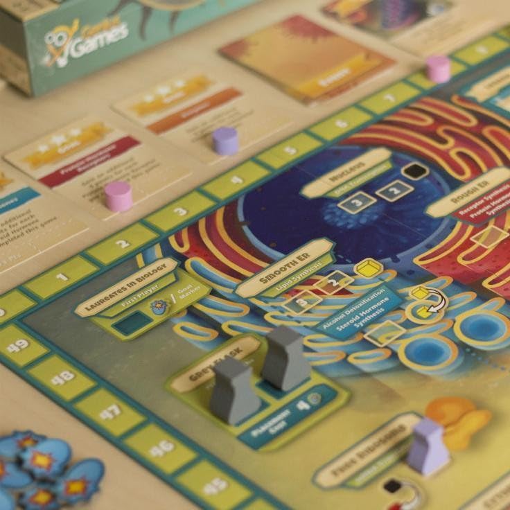 Genius Games Cytosis: A Cell Biology Board Game | A Science Accurate Strategy Board Game About Building Proteins, Carbohydrates, Enzymes, Organelles, & Membranes | Fun Science Games for Adults & Family Game Night - Image 2
