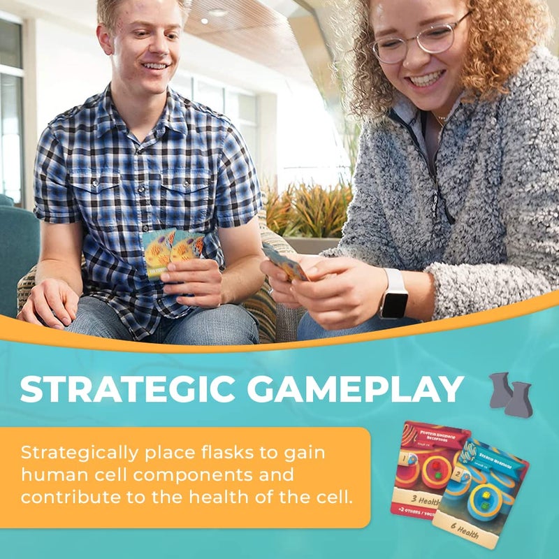 Genius Games Cytosis: A Cell Biology Board Game | A Science Accurate Strategy Board Game About Building Proteins, Carbohydrates, Enzymes, Organelles, & Membranes | Fun Science Games for Adults & Family Game Night - Image 5