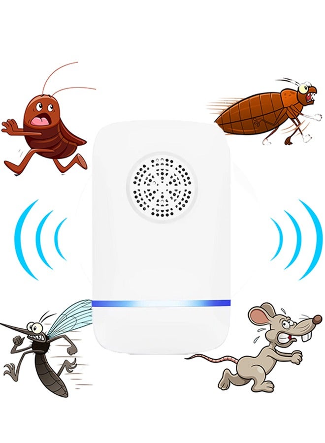 Ultrasonic Pest Repeller，Electronic Ultrasonic Pest Repellent， Indoor Plug in Pest Control Ultrasonic Repellent for Mice Cockroach Spider Ant Mosquito Bug Insect - Image 1