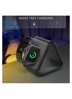 ARNOTEC Foldable Ultra-Thin Mobile Phone Watch Stand Charger 15W Fast QI Magnetic 3 in 1 Wireless  - Image 5