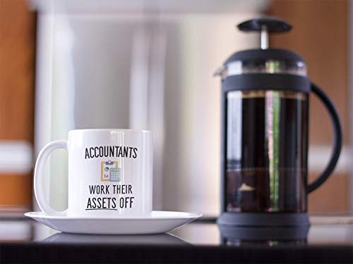 Casitika Funny Accountant Gifts. Accountants Work Their Assets Off. 11 oz Accounting Coffee Mug. Gift Idea for Financial Advisor, Auditor or CPA Friends or Co-workers. - Image 4