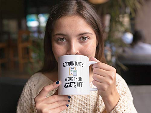 Casitika Funny Accountant Gifts. Accountants Work Their Assets Off. 11 oz Accounting Coffee Mug. Gift Idea for Financial Advisor, Auditor or CPA Friends or Co-workers. - Image 3