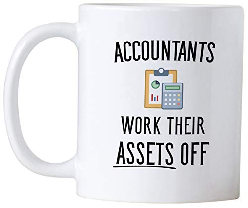 Casitika Funny Accountant Gifts. Accountants Work Their Assets Off. 11 oz Accounting Coffee Mug. Gift Idea for Financial Advisor, Auditor or CPA Friends or Co-workers. - Image 2