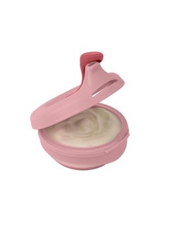 بي بوكس b.box Fill + Feed (Blush) | كيس طعام للأطفال قابل لإعادة الاستخدام | للأطفال الصغار والرضع من عمر 4 أشهر فما فوق | كيس سيليكون/نايلون، غطاء بلاستيكي خالٍ من مادة BPA | آمن للاستخدام في غسالة الأطباق والميكروويف | سعة 110 مل (3.7 أونصة أو نصف كوب)  - Image 1
